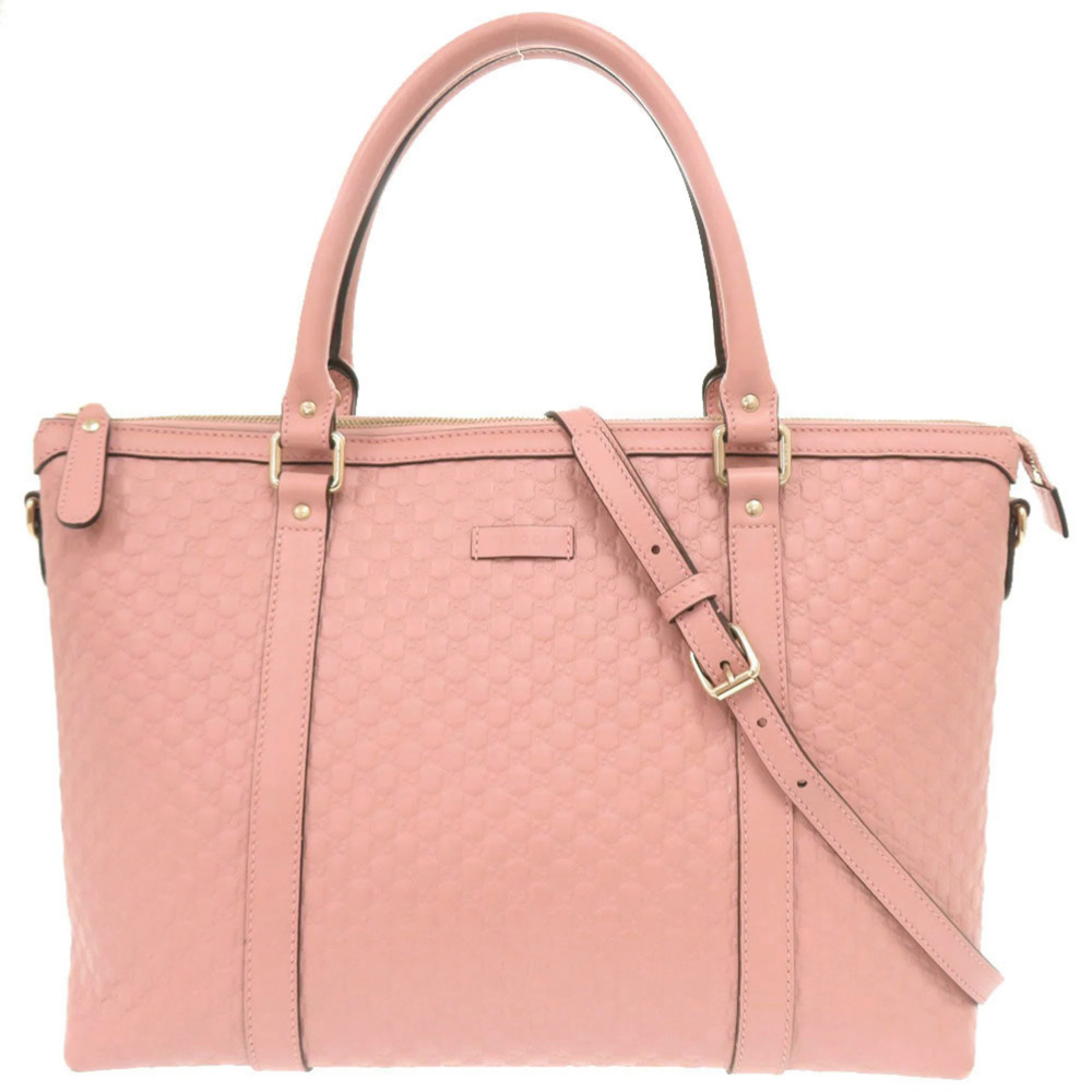GUCCI Authentic Pink Leather Shoulder Bag